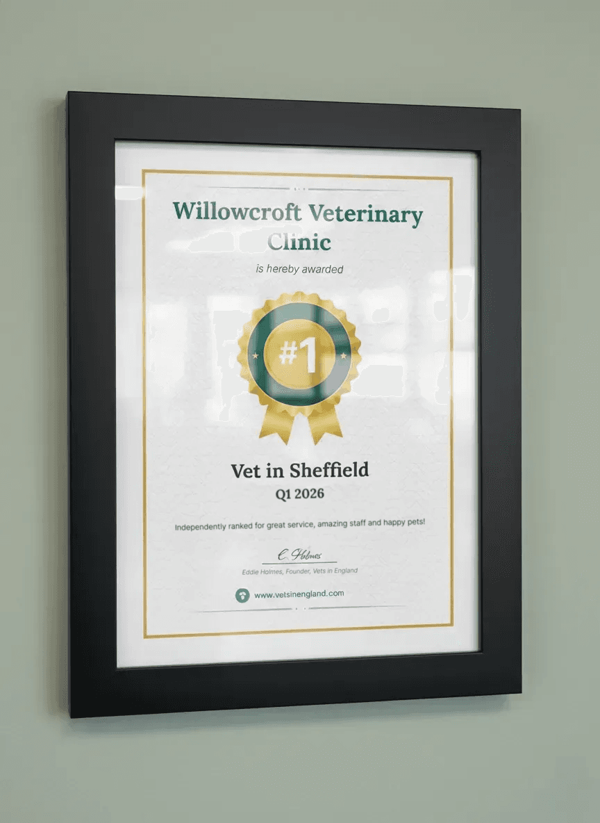 Framed Award Certificate - #1 Vet